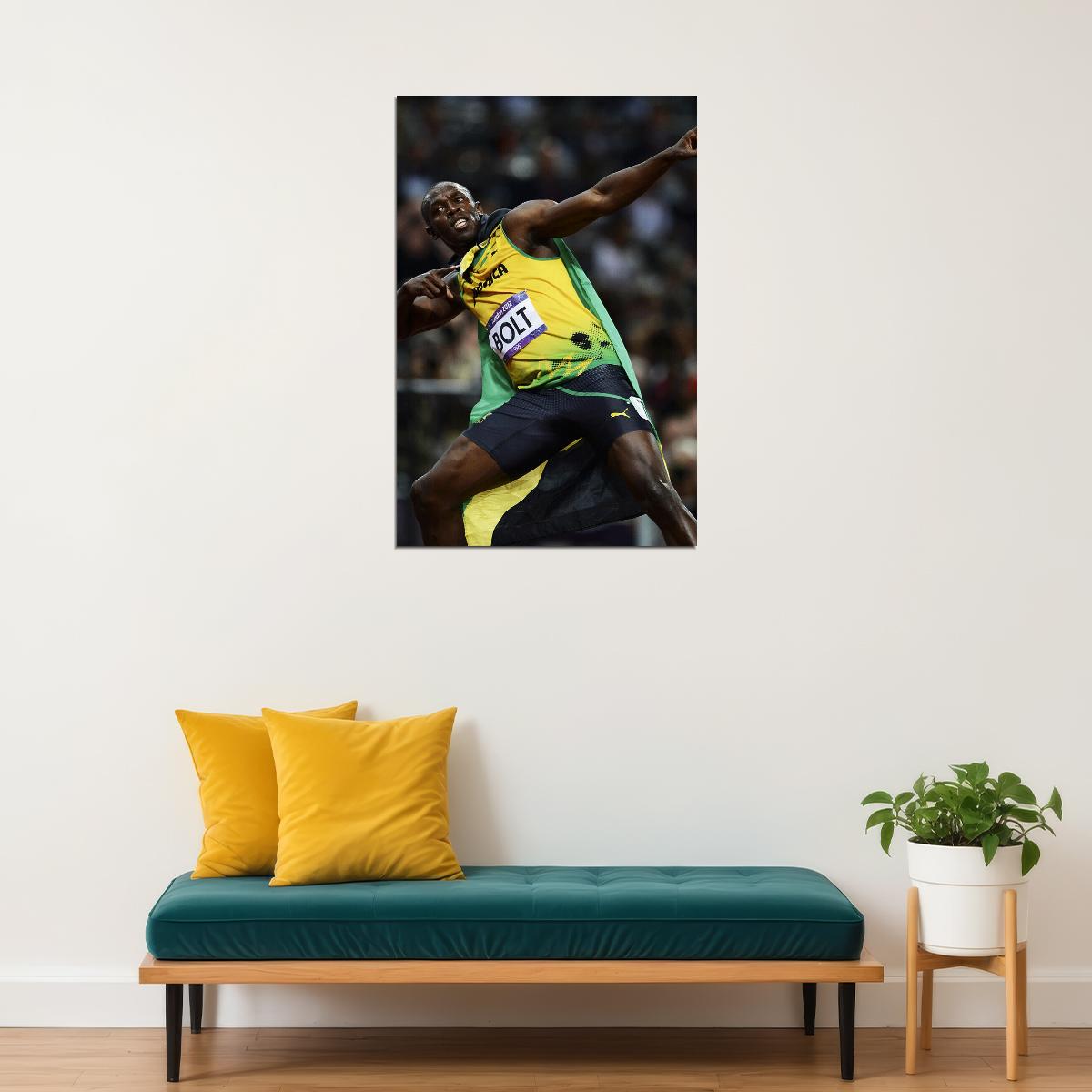 Usain Bolt Track And Field Idol Poster Wall Art Print Home Wall Decor