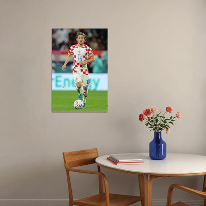 Luka Modric Croatia National Team World Cup Poster Wall Art Print Home Wall Decor