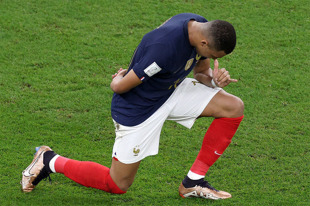 Kylian Mbappe Goal Celebration France World Cup Poster Wall Art Print Home Wall Decor