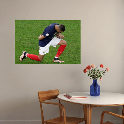 Kylian Mbappe Goal Celebration France World Cup Poster Wall Art Print Home Wall Decor