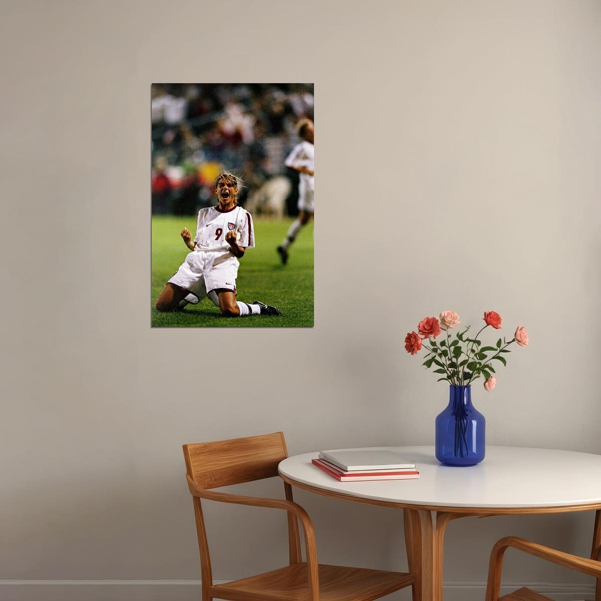 Mia Hamm World Cup Soccer Player Sports Star Poster Wall Art Print Home Wall Decor