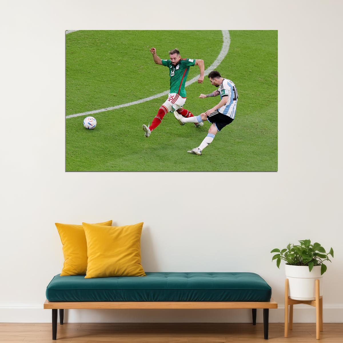 Lionel Messi Argentina National Team World Cup Poster Wall Art Print Home Wall Decor