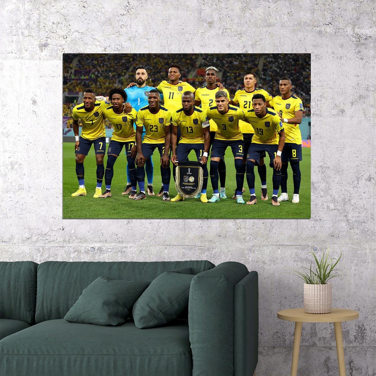 Ecuador National Football Team World Cup Poster Wall Art Print Home Wall Decor