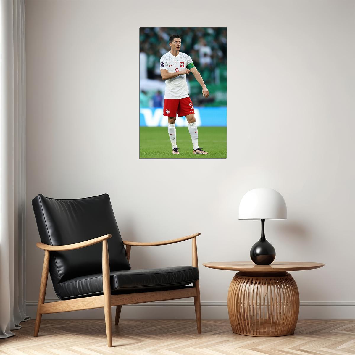 Robert Lewandowski Poland National Team World Cup Fans Poster Wall Art Print Home Wall Decor