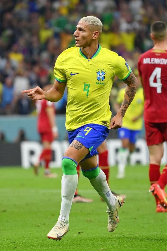 Richarlison Goal Celebration Brazil National Team Poster Wall Art Print Home Wall Decor