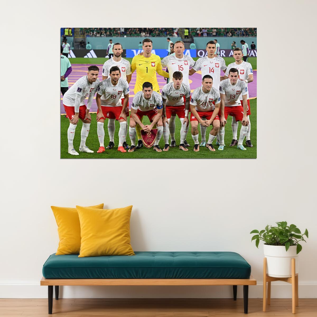 Poland National Football Team World Soccer Fans Poster Wall Art Print Home Wall Decor