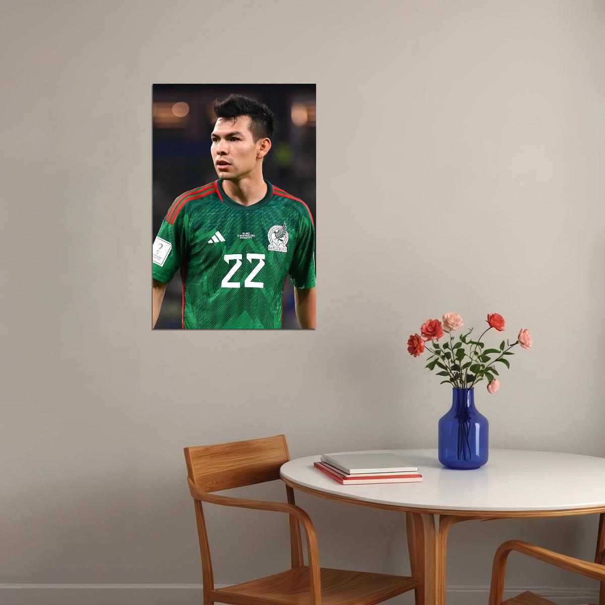 Hirving Lozano Mexico National Team World Soccer Fans Poster Wall Art Print Home Wall Decor