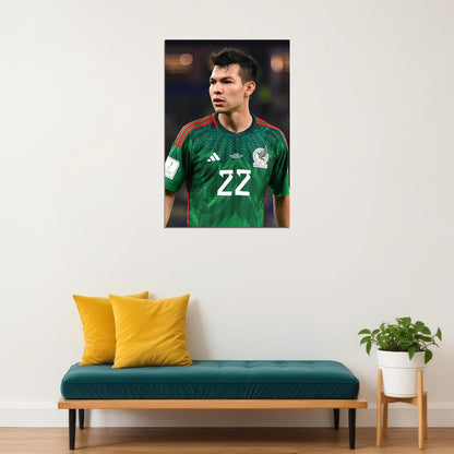 Hirving Lozano Mexico National Team World Soccer Fans Poster Wall Art Print Home Wall Decor