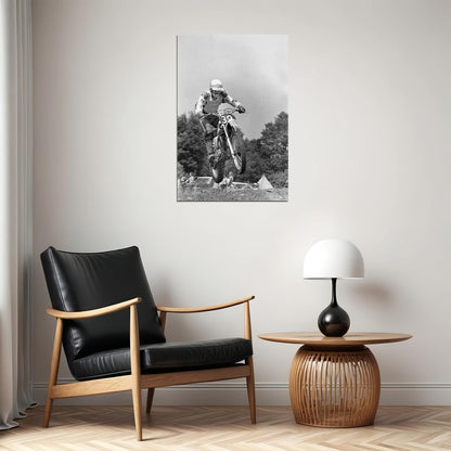 Bob Hannah Motorcycle Cross Country Driver Poster Wall Art Print Home Wall Decor