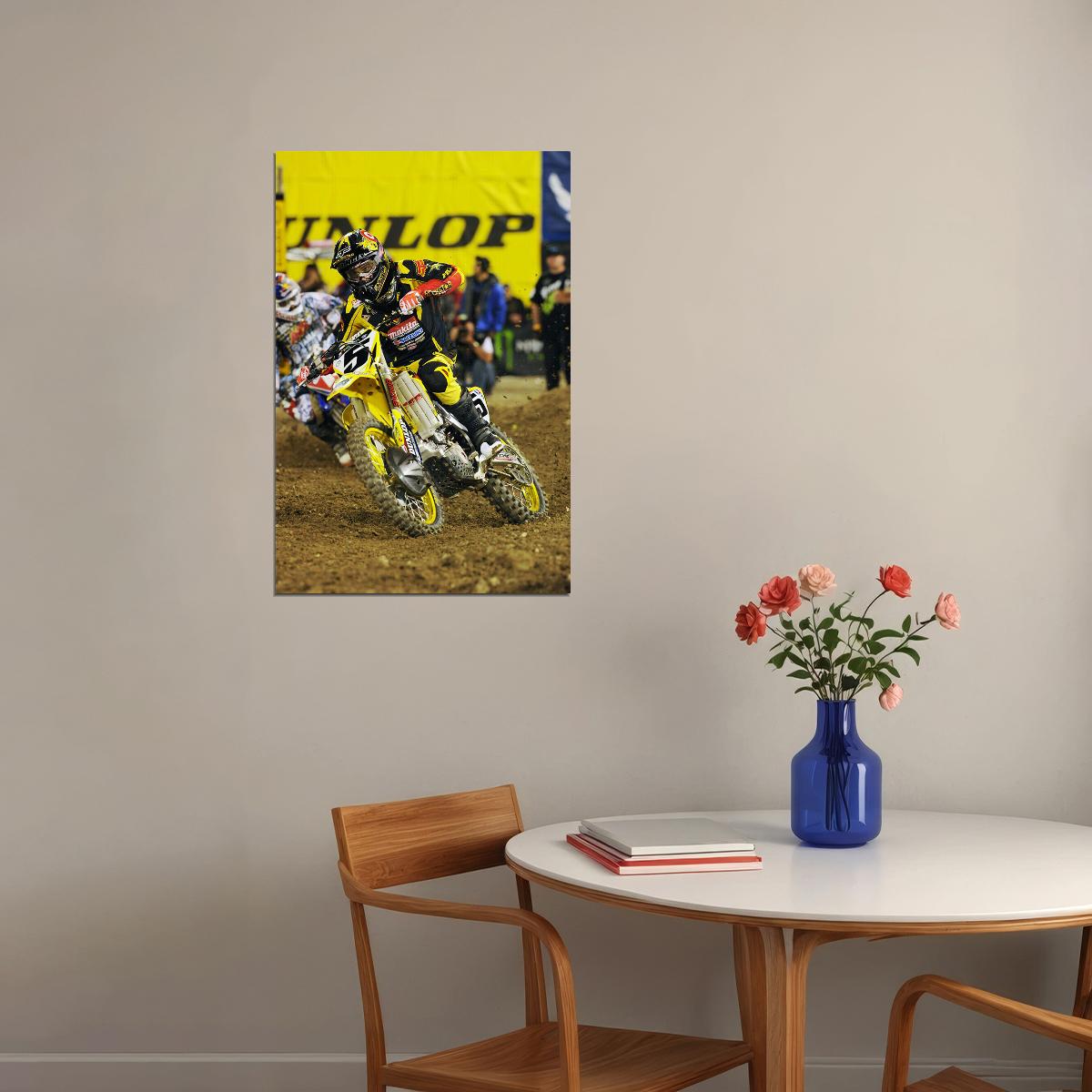 Ryan Villopoto Dirt Motorcycles Driver Artist Idol Poster Wall Art Print Home Wall Decor