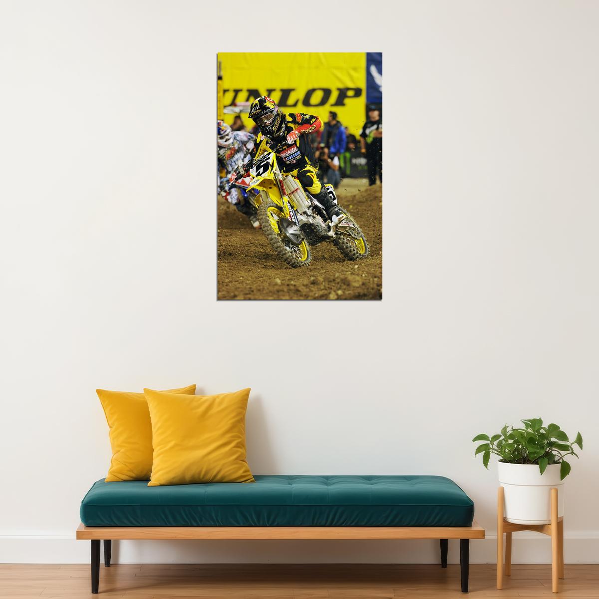 Ryan Villopoto Dirt Motorcycles Driver Artist Idol Poster Wall Art Print Home Wall Decor