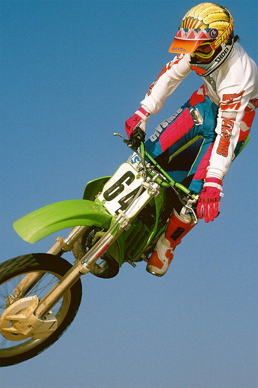 Jeremy Mcgrath Motorcycle Cross Country Driver Idol Poster Wall Art Print Home Wall Decor