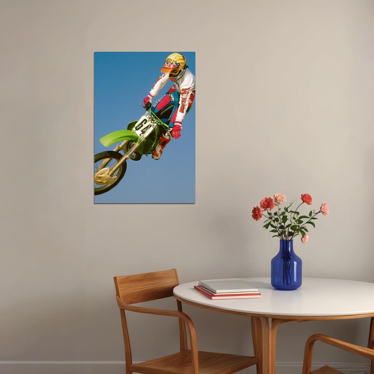 Jeremy Mcgrath Motorcycle Cross Country Driver Idol Poster Wall Art Print Home Wall Decor