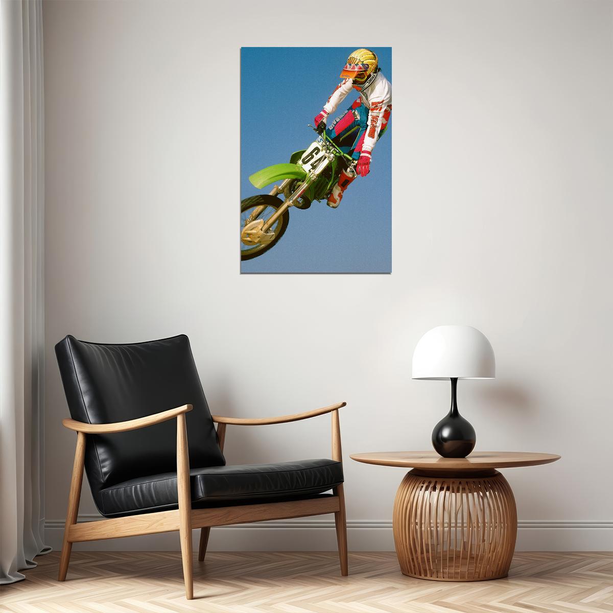 Jeremy Mcgrath Motorcycle Cross Country Driver Idol Poster Wall Art Print Home Wall Decor