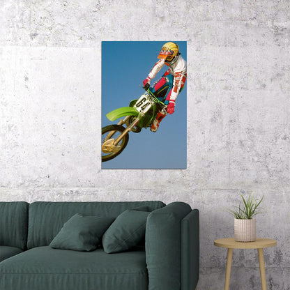 Jeremy Mcgrath Motorcycle Cross Country Driver Idol Poster Wall Art Print Home Wall Decor