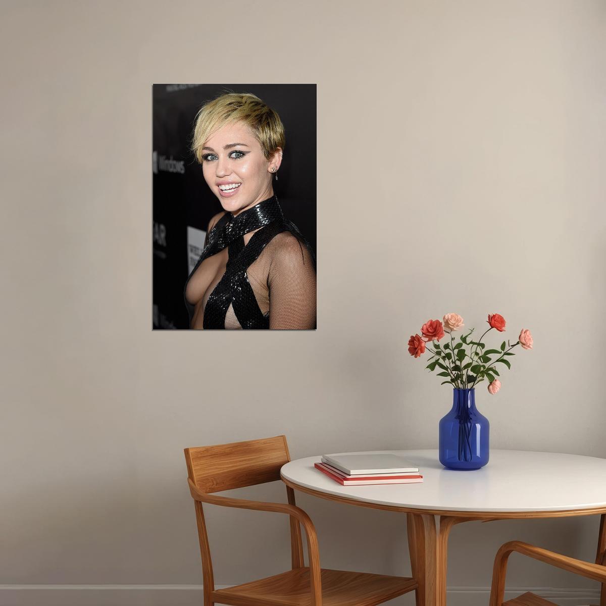 Miley Cyrus Singer Movie Actor Songwriter Poster Wall Art Print Home Wall Decor