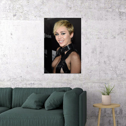 Miley Cyrus Singer Movie Actor Songwriter Poster Wall Art Print Home Wall Decor