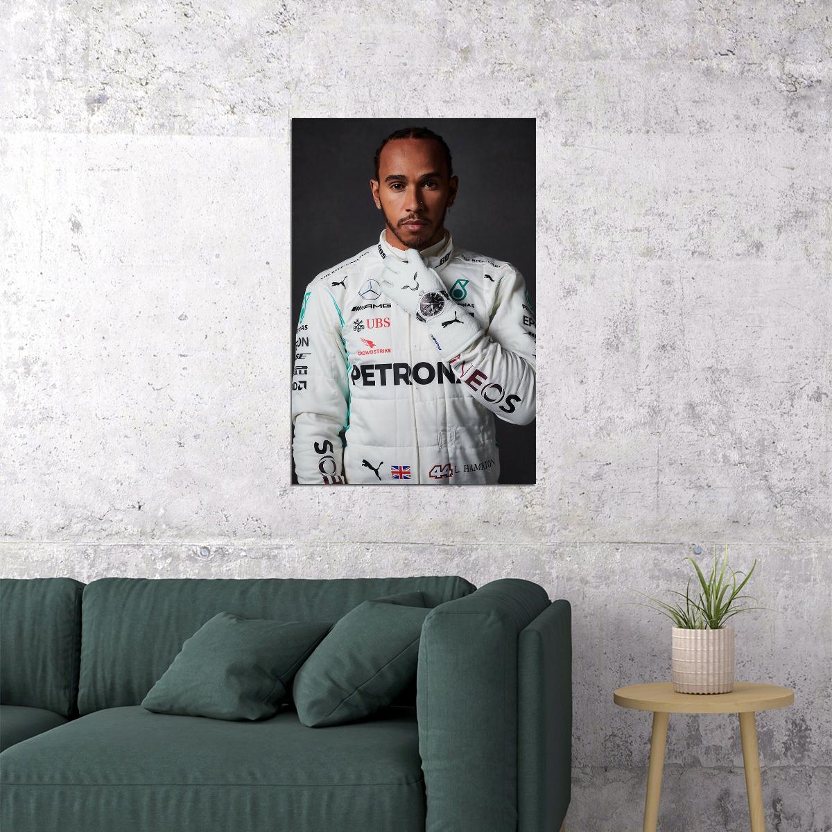 Lewis Hamilton Celebrity Racing Driver Idol Poster Wall Art Print Home Wall Decor