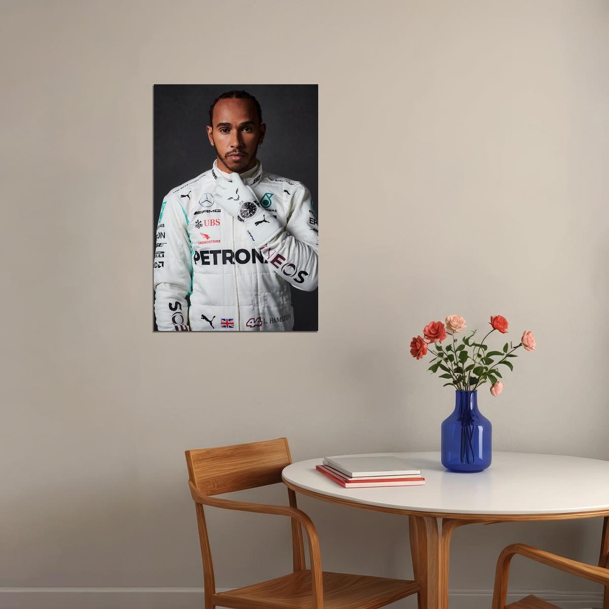 Lewis Hamilton Celebrity Racing Driver Idol Poster Wall Art Print Home Wall Decor