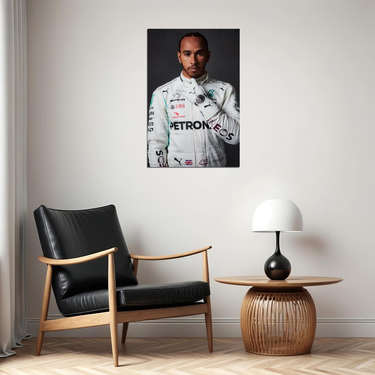 Lewis Hamilton Celebrity Racing Driver Idol Poster Wall Art Print Home Wall Decor