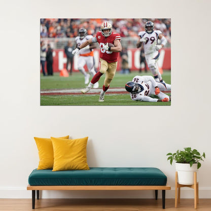 San Francisco 49ers American Football Player George Kittle Poster Wall Art Print Home Wall Decor