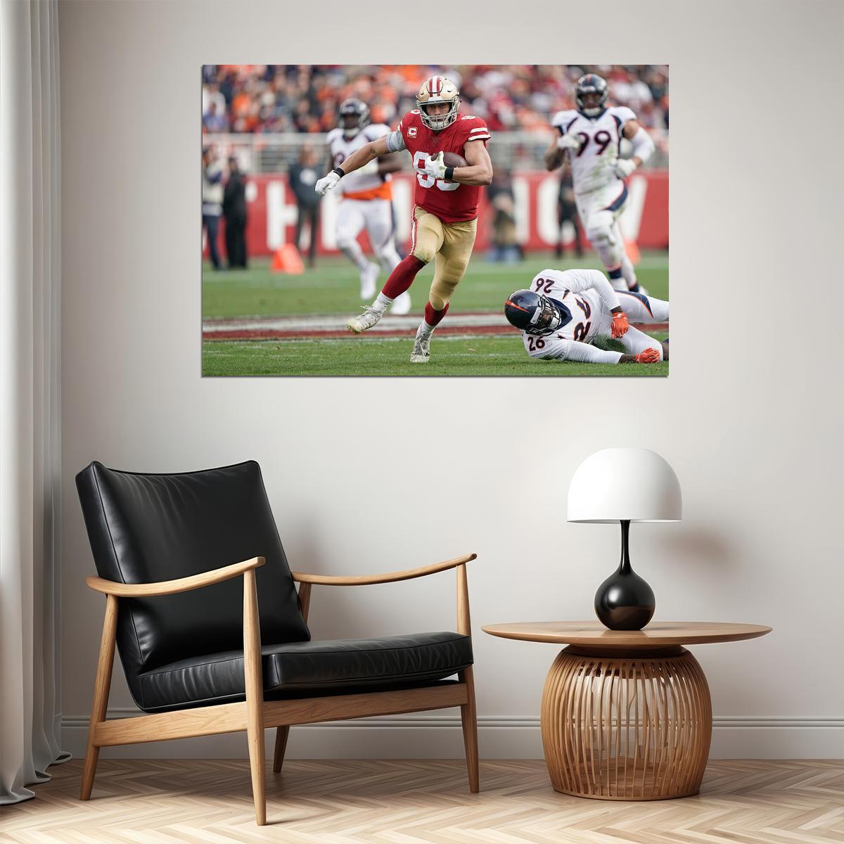 San Francisco 49ers American Football Player George Kittle Poster Wall Art Print Home Wall Decor