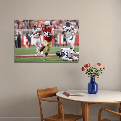 San Francisco 49ers American Football Player George Kittle Poster Wall Art Print Home Wall Decor