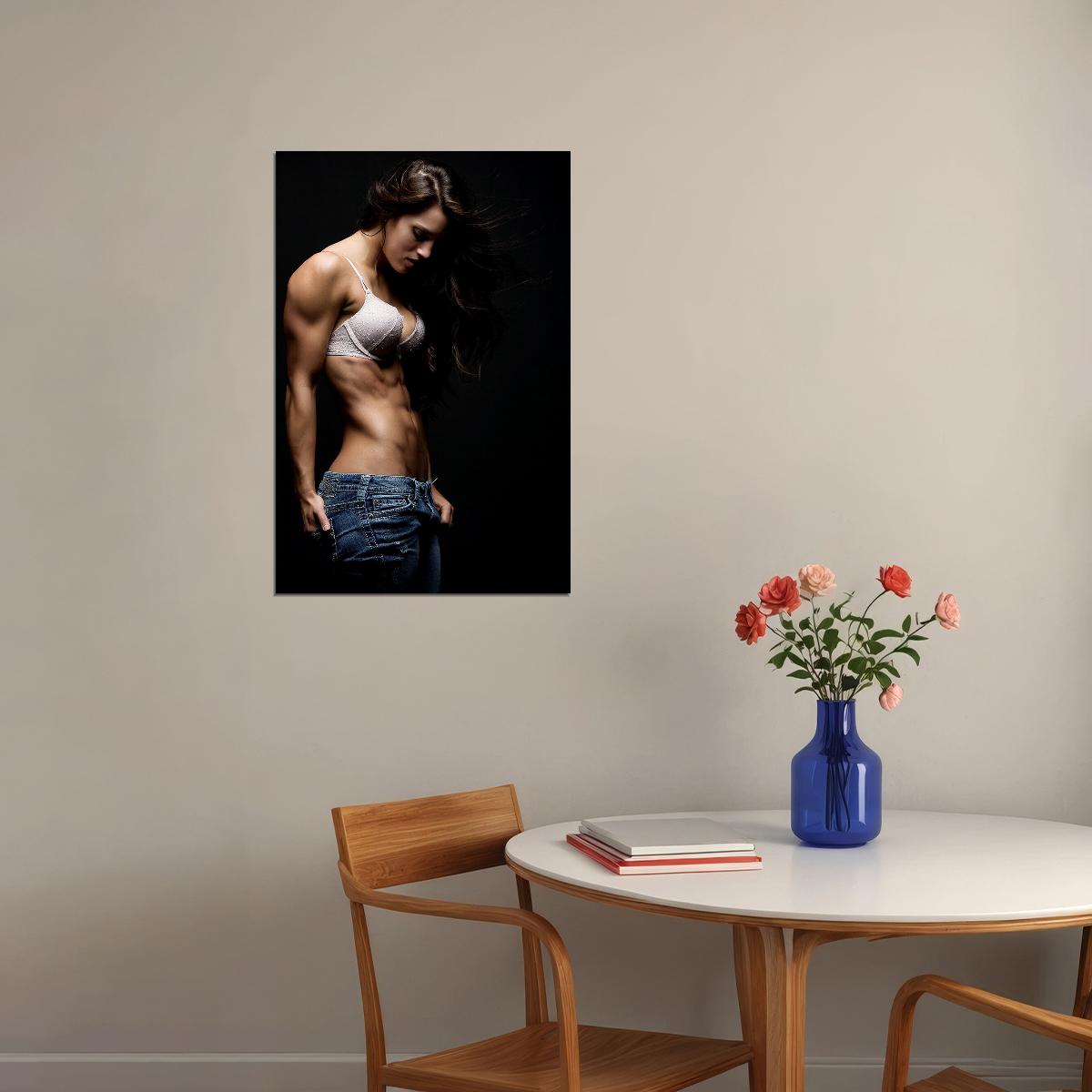 Determination Sexy Female Model Poster Wall Art Print Home Wall Decor - xonomax