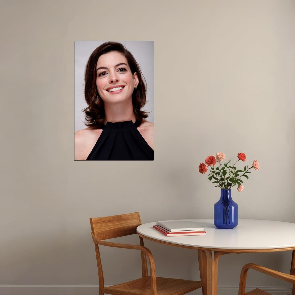 Anne Hathaway Celebrity Cinema Actress Star Poster Wall Art Print Home Wall Decor