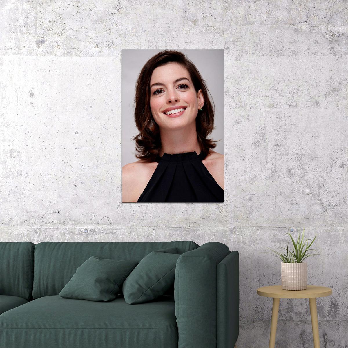 Anne Hathaway Celebrity Cinema Actress Star Poster Wall Art Print Home Wall Decor