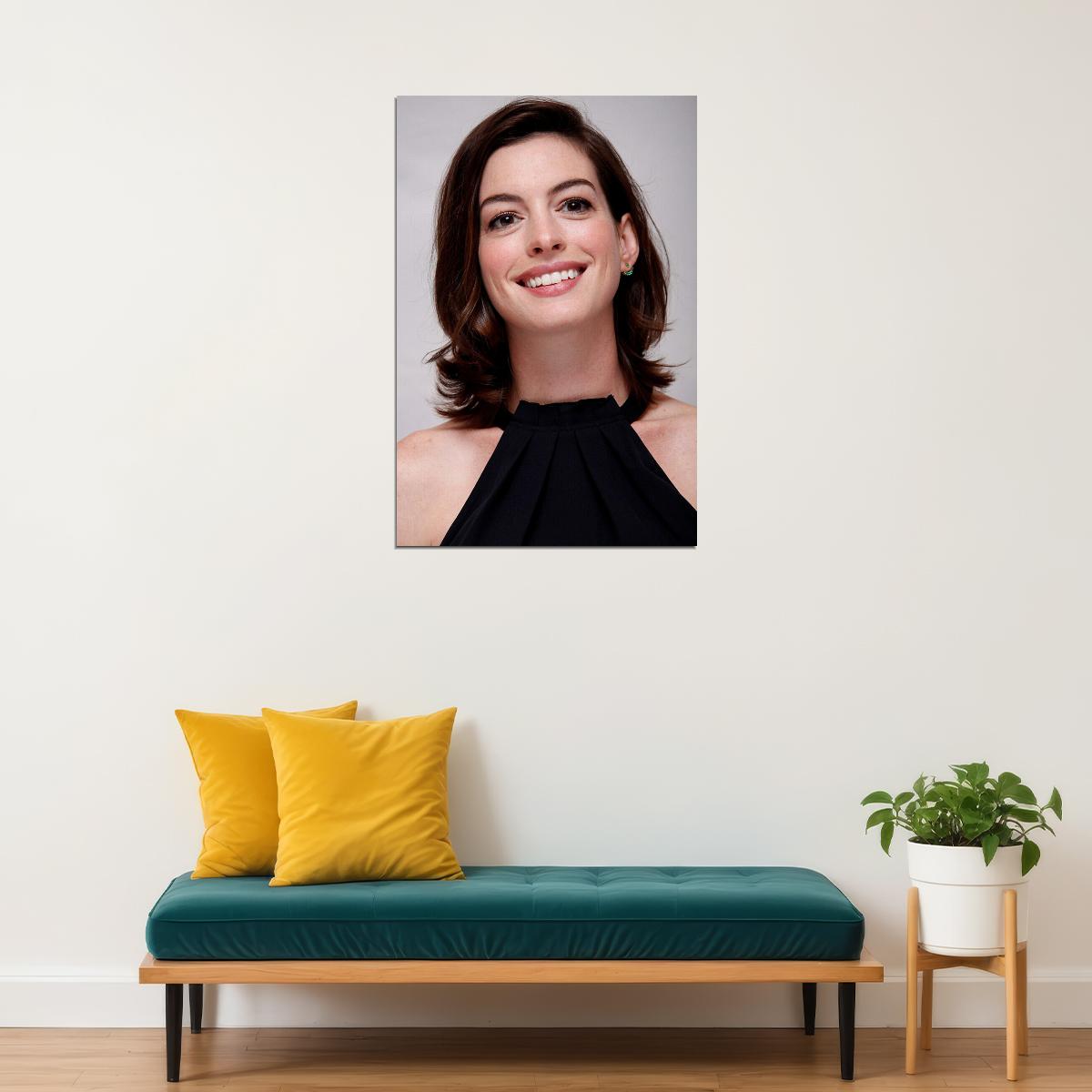 Anne Hathaway Celebrity Cinema Actress Star Poster Wall Art Print Home Wall Decor