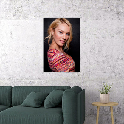 Candice Swanepoel Celebrity Beauty Model Poster Wall Art Print Home Wall Decor