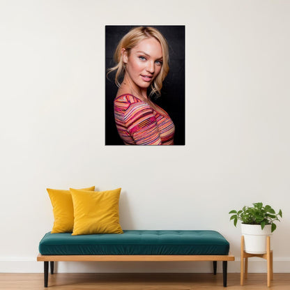 Candice Swanepoel Celebrity Beauty Model Poster Wall Art Print Home Wall Decor