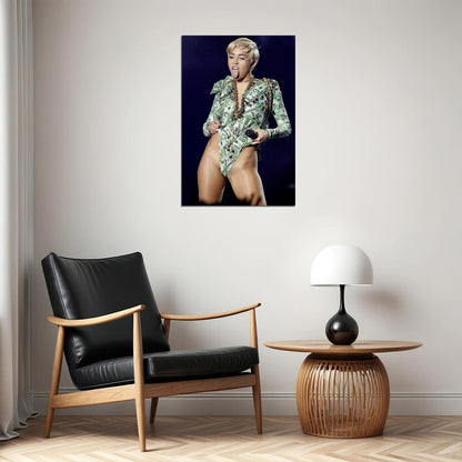 Miley Cyrus Singer Concert Artist Star Poster Wall Art Print Home Wall Decor - xonomax
