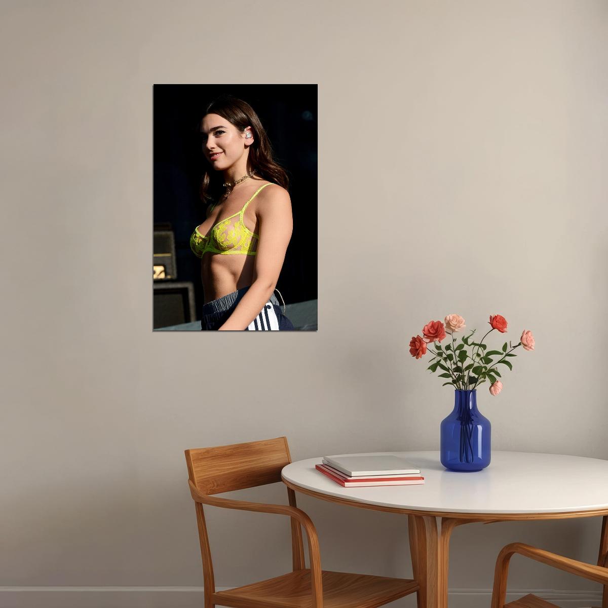 Dua Lipa Hollywood Celebrity Movie Actor Singer Poster Wall Art Print Home Wall Decor