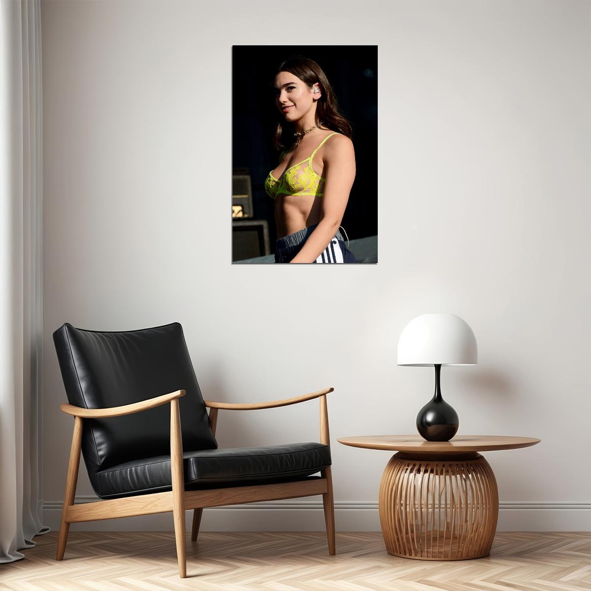 Dua Lipa Hollywood Celebrity Movie Actor Singer Poster Wall Art Print Home Wall Decor