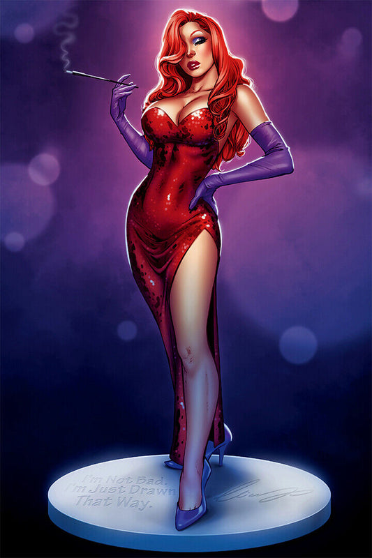 Jessica Rabbit Hollywood Celebrity Anime Poster Wall Art Print Home Wall Decor