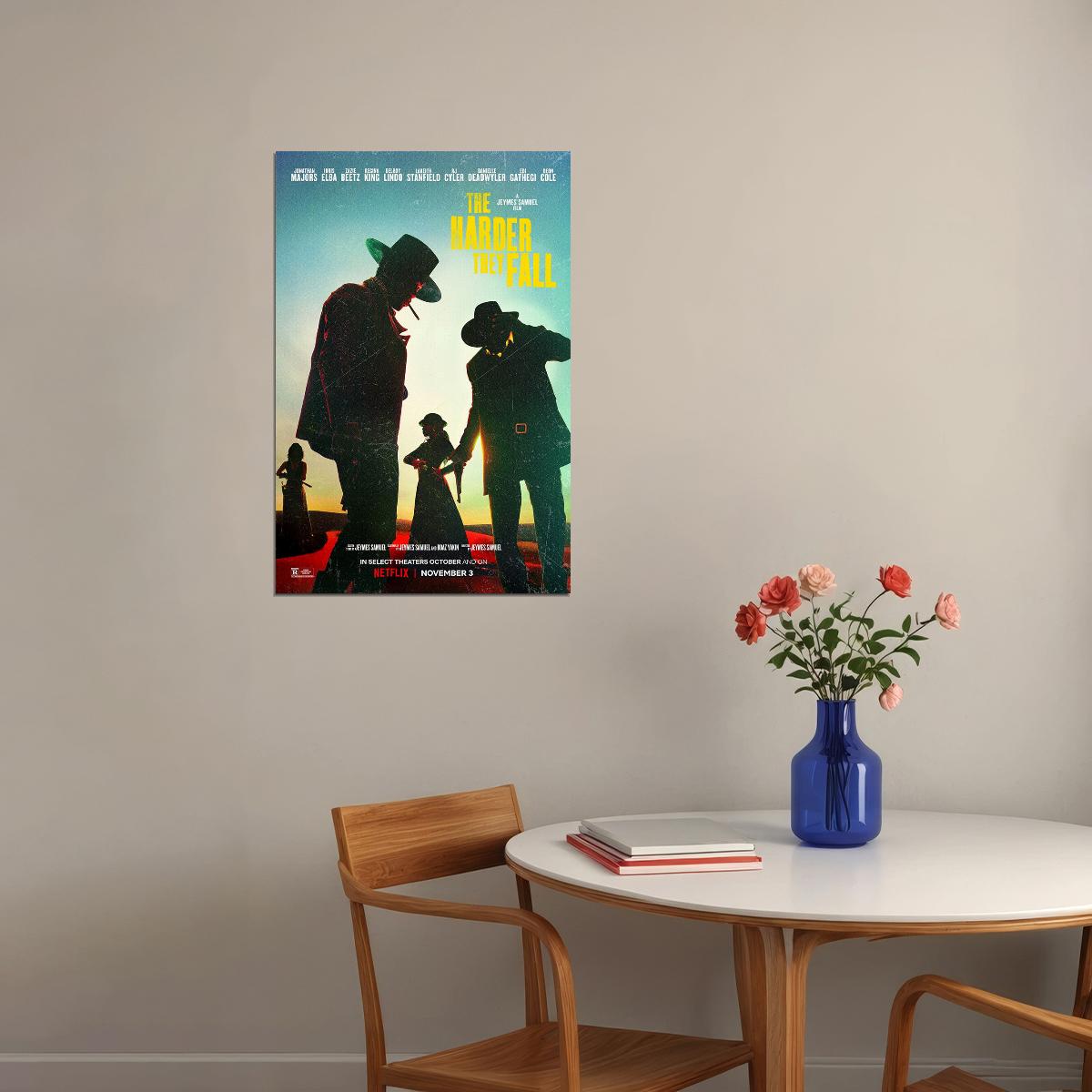 The Harder They Fall Movie Adventure Excitement Poster Wall Art Print Home Wall Decor