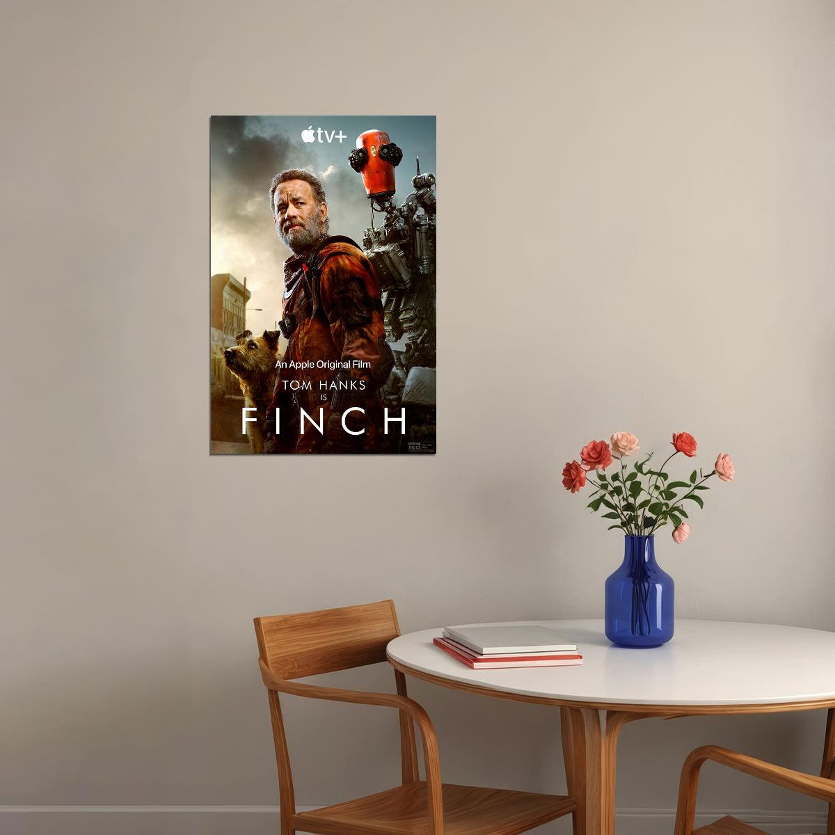 Finch Movie 2021 Action Drama Science Fiction Poster Wall Art Print Home Wall Decor