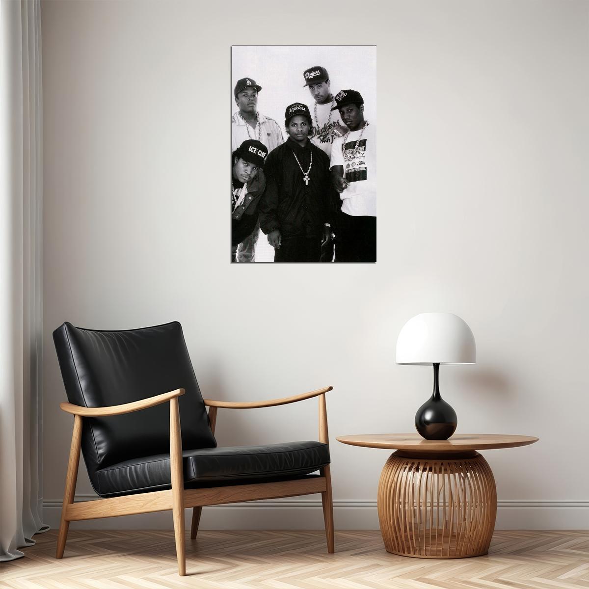 Nwa Dre Eazy Cube 80's 90's Singer Music Poster Wall Art Print Home Wall Decor