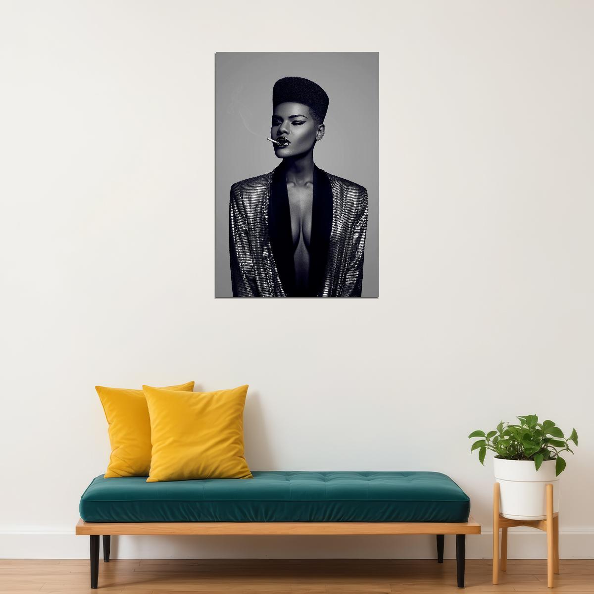 Grace Jones 80's 90's Singer Cinema Actress Poster Wall Art Print Home Wall Decor