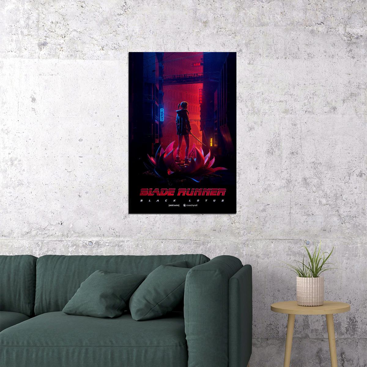 Blade Runner Black Lotus Animation Movie Poster Wall Art Print Home Wall Decor