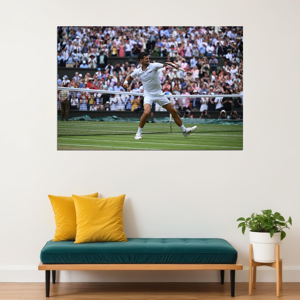 Djokovic Serbian Best Tennis Player Match Poster Wall Art Print Home Wall Decor