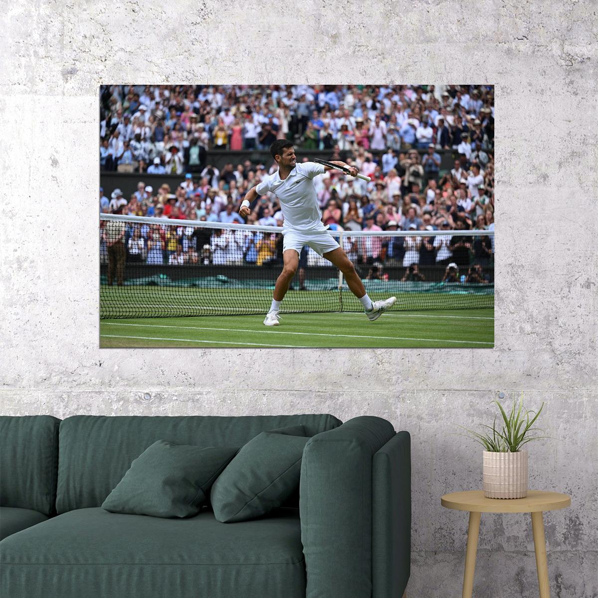 Djokovic Serbian Best Tennis Player Match Poster Wall Art Print Home Wall Decor