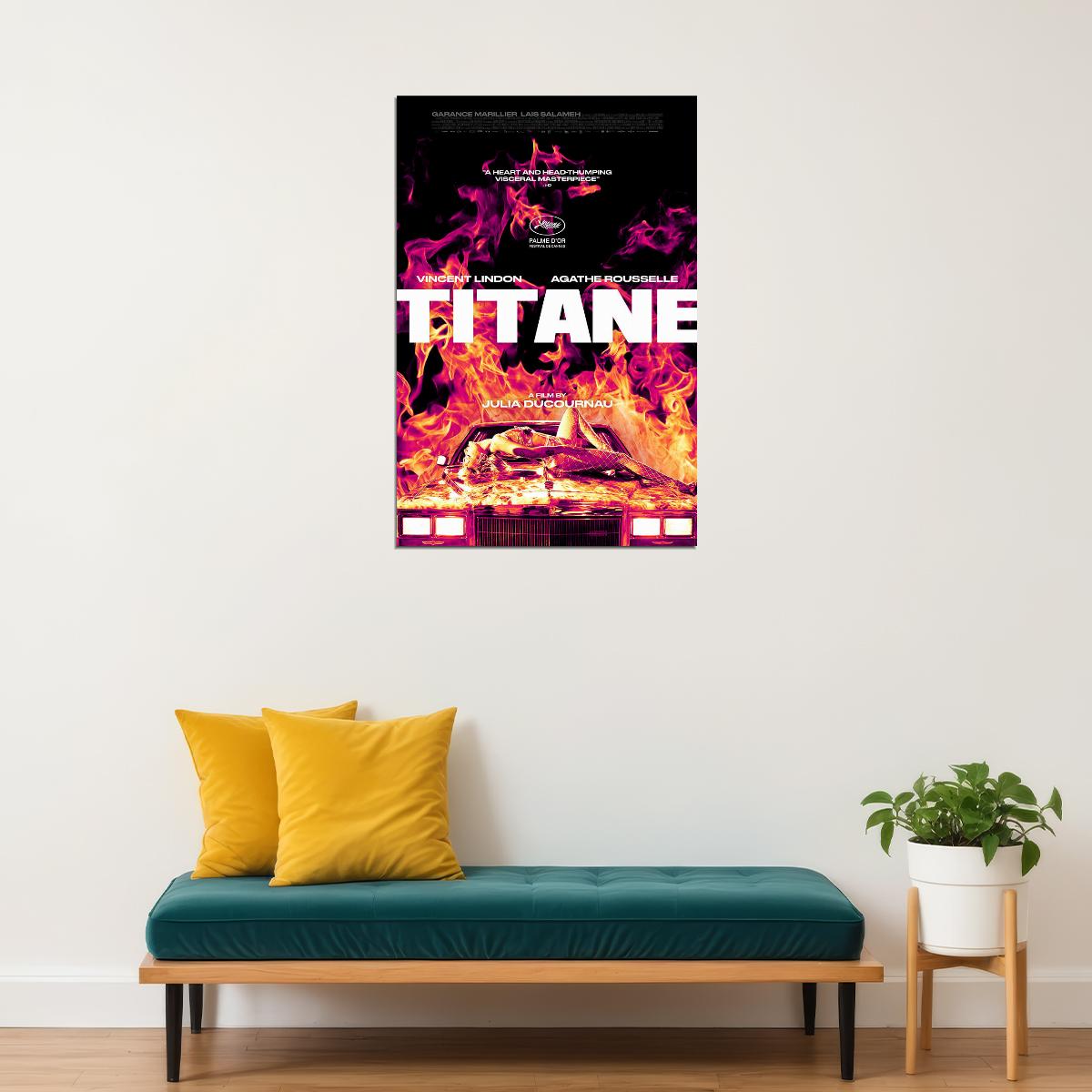 Titane Movie Science Fiction Horror Drama Poster Wall Art Print Home Wall Decor