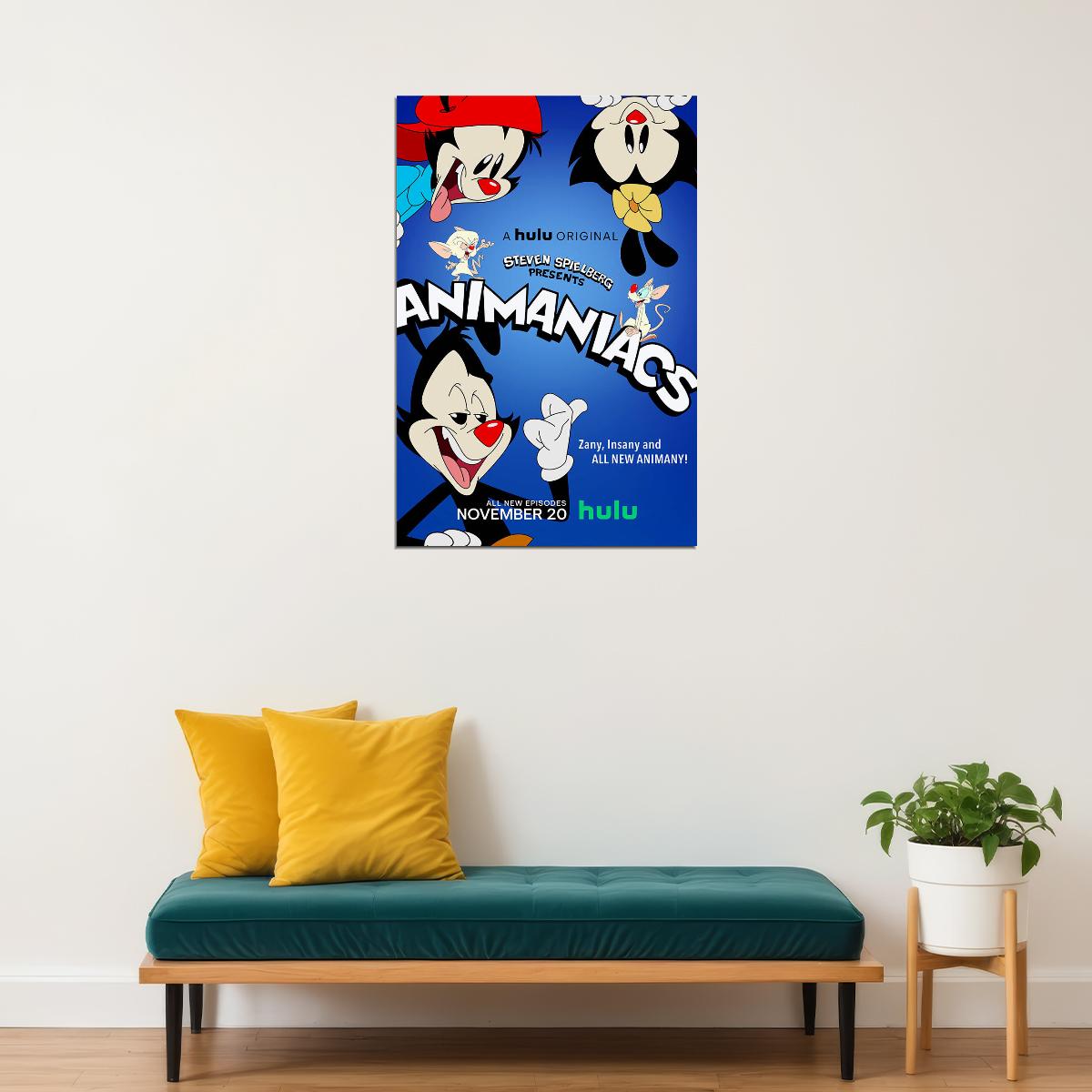 Animaniacs Movie Animation Action Poster Wall Art Print Home Wall Decor