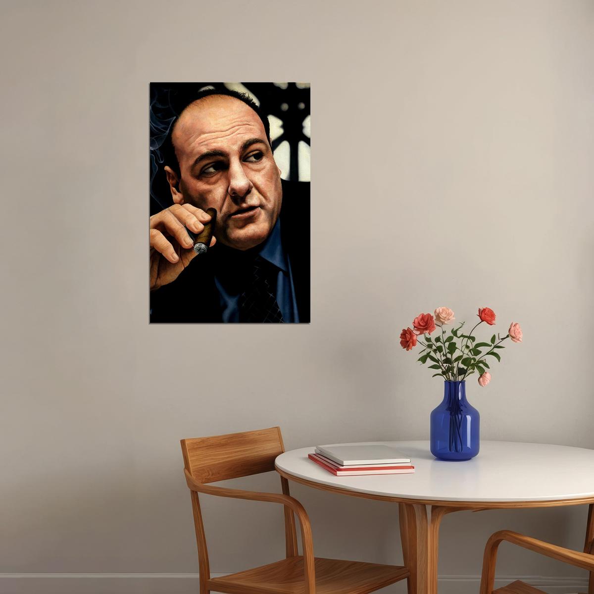 Tony Soprano Portrait The Sopranos Movie Inspired Picture Poster Wall Art Print Home Wall Decor