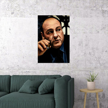 Tony Soprano Portrait The Sopranos Movie Inspired Picture Poster Wall Art Print Home Wall Decor