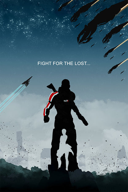 Mass Effect Video Game Science Fiction Role Play Poster Wall Art Print Home Wall Decor - xonomax