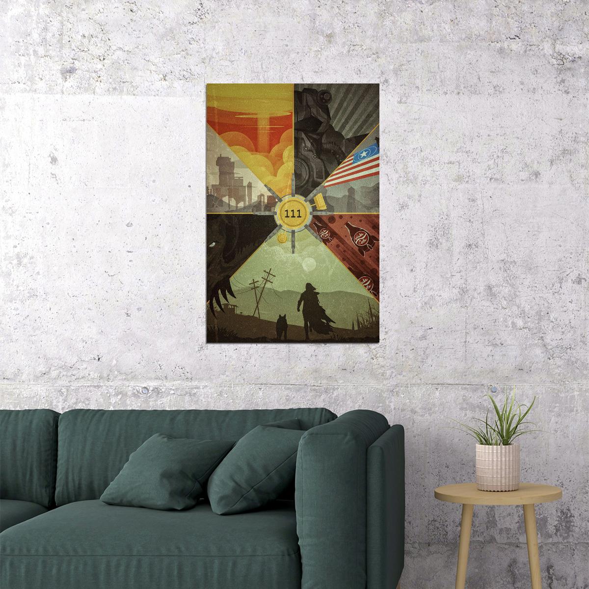 Fallout 4 Video Game Open Worl Games Adventure Poster Wall Art Print Home Wall Decor - xonomax